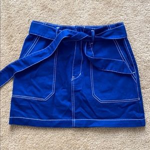 Wild fable Royal Blue Miniskirt w/ removable belt